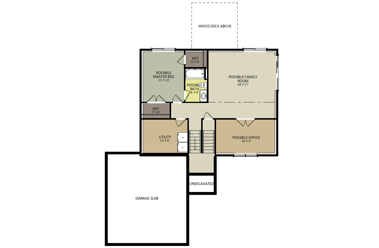 KorbelLower Level Floor Plan